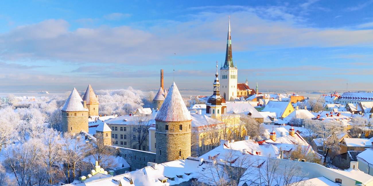 Explore the Tallinn Old Town with a winter guided tour, showcasing its scenic views and historical charm - Tallinn Card.